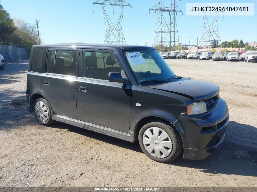 2006 Scion Xb VIN: JTLKT324964047681 Lot: 40634635