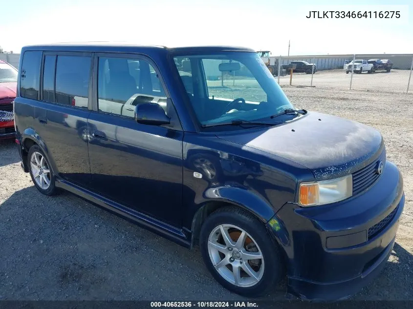 JTLKT334664116275 2006 Scion Xb