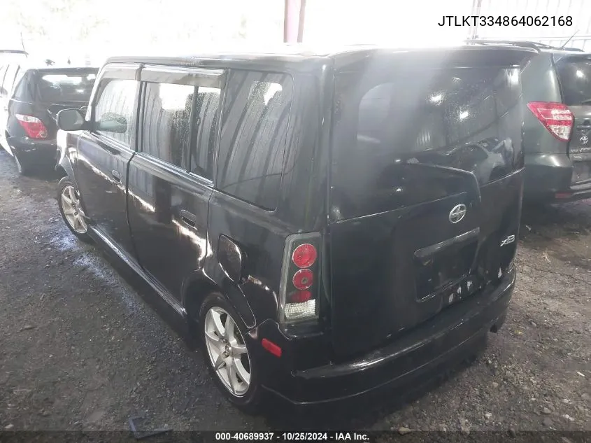 2006 Scion Xb VIN: JTLKT334864062168 Lot: 40689937