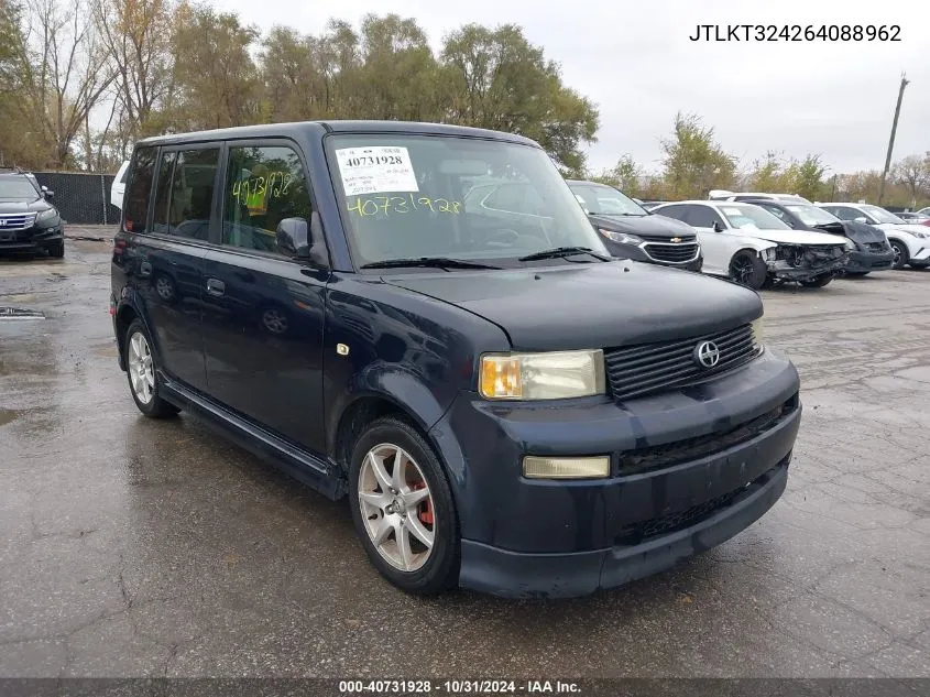 2006 Scion Xb VIN: JTLKT324264088962 Lot: 40731928