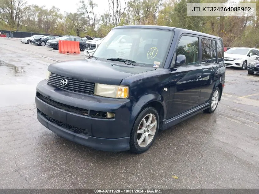 2006 Scion Xb VIN: JTLKT324264088962 Lot: 40731928