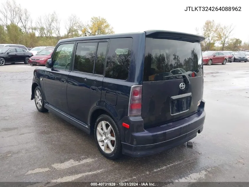 2006 Scion Xb VIN: JTLKT324264088962 Lot: 40731928