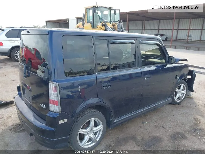 2006 Scion Xb VIN: JTLKT324964096069 Lot: 40747157