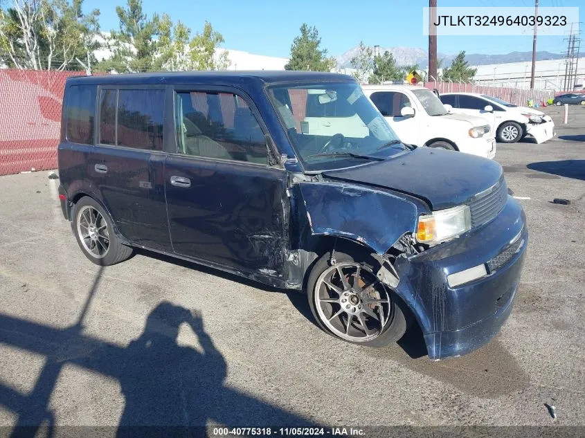 2006 Scion Xb VIN: JTLKT324964039323 Lot: 40775318