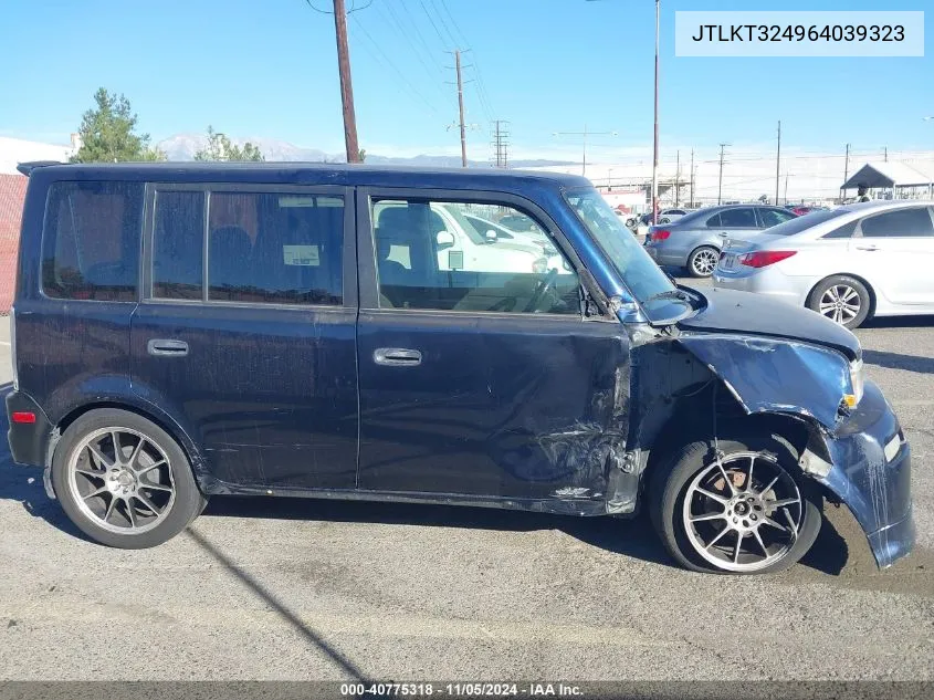 2006 Scion Xb VIN: JTLKT324964039323 Lot: 40775318