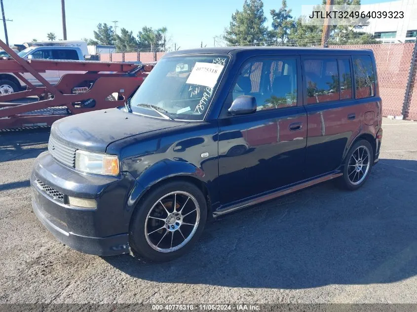 2006 Scion Xb VIN: JTLKT324964039323 Lot: 40775318