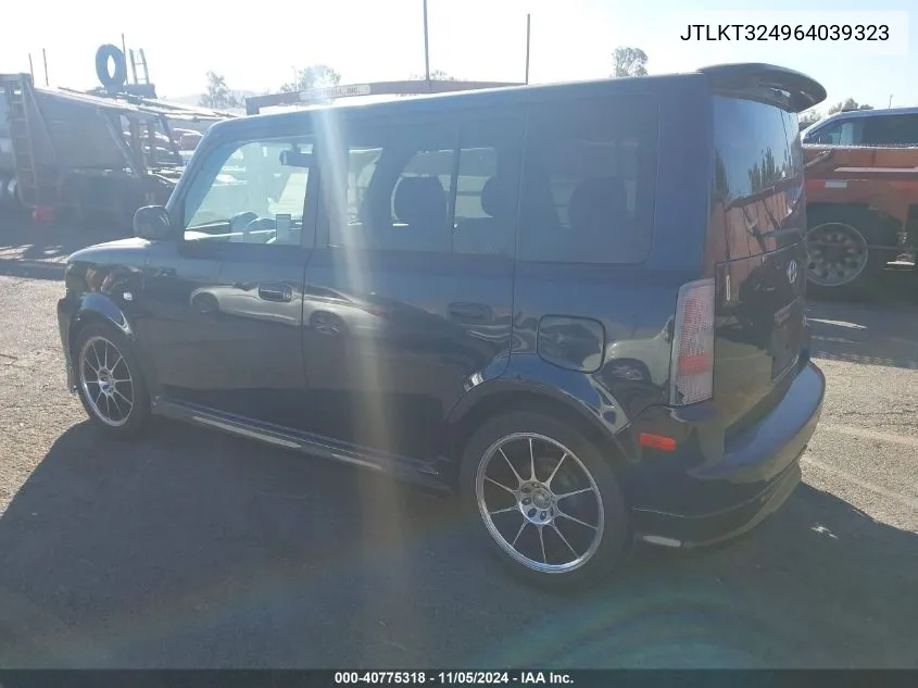 2006 Scion Xb VIN: JTLKT324964039323 Lot: 40775318