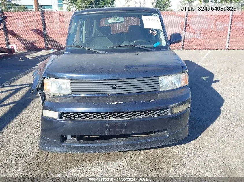 2006 Scion Xb VIN: JTLKT324964039323 Lot: 40775318