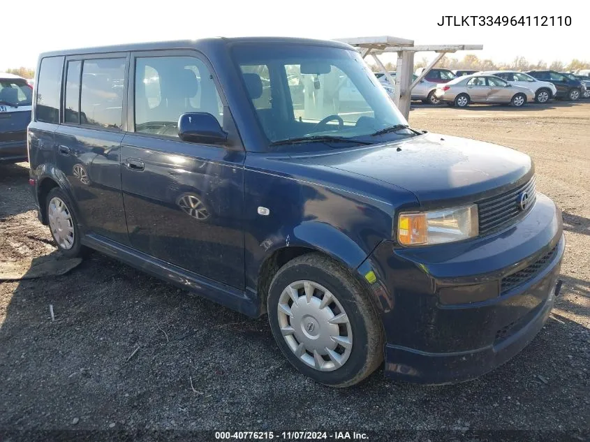 JTLKT334964112110 2006 Scion Xb