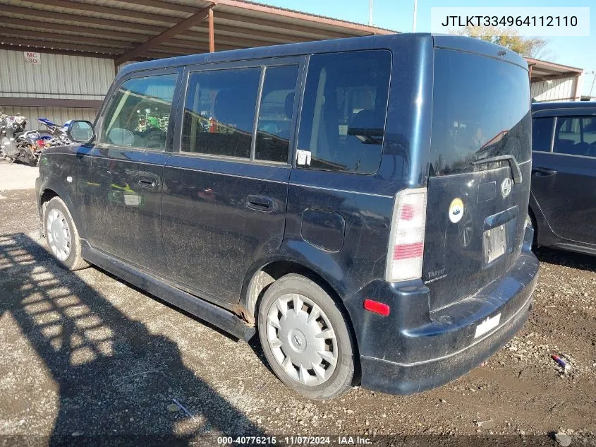 JTLKT334964112110 2006 Scion Xb