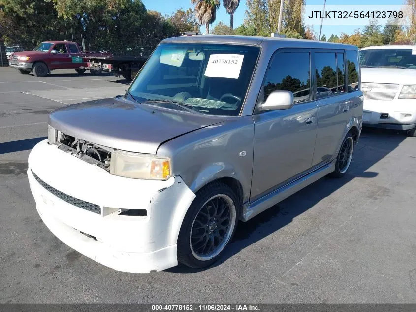 2006 Scion Xb VIN: JTLKT324564123798 Lot: 40778152