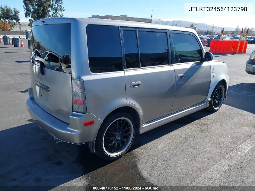 2006 Scion Xb VIN: JTLKT324564123798 Lot: 40778152