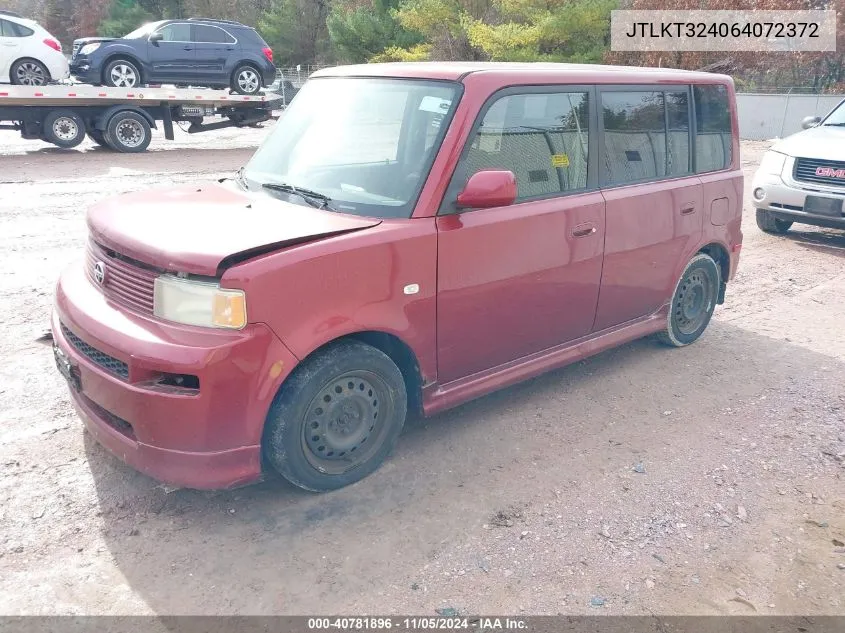 2006 Scion Xb VIN: JTLKT324064072372 Lot: 40781896