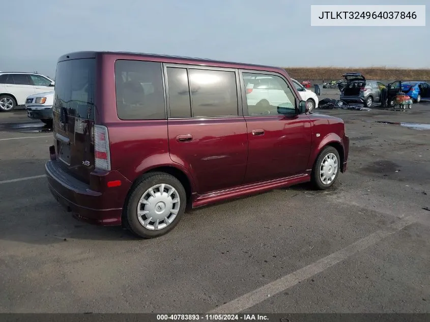 2006 Scion Xb VIN: JTLKT324964037846 Lot: 40783893