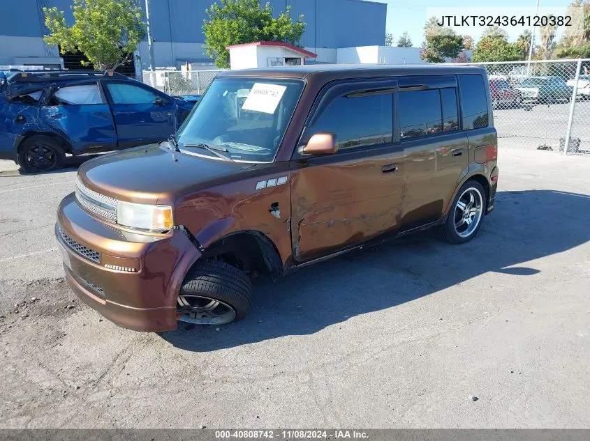 2006 Scion Xb VIN: JTLKT324364120382 Lot: 40808742