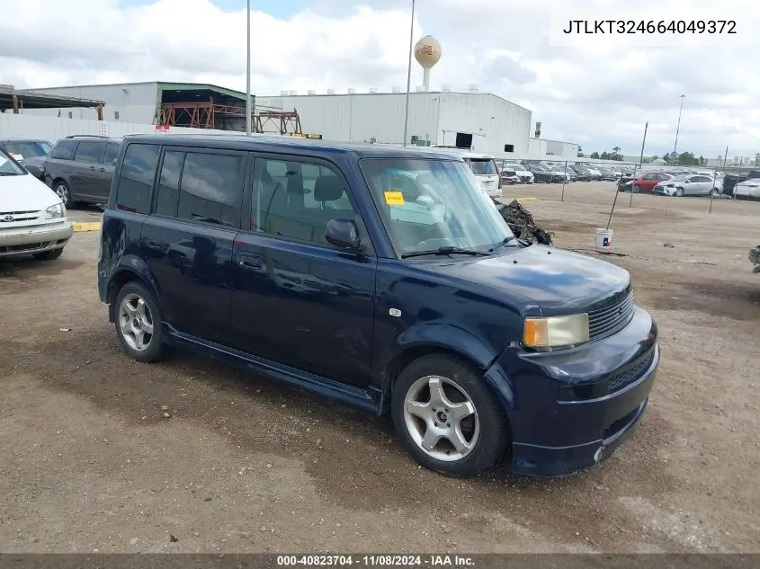 2006 Scion Xb VIN: JTLKT324664049372 Lot: 40823704