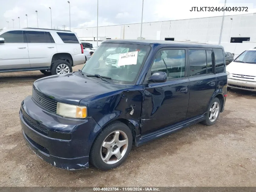 2006 Scion Xb VIN: JTLKT324664049372 Lot: 40823704