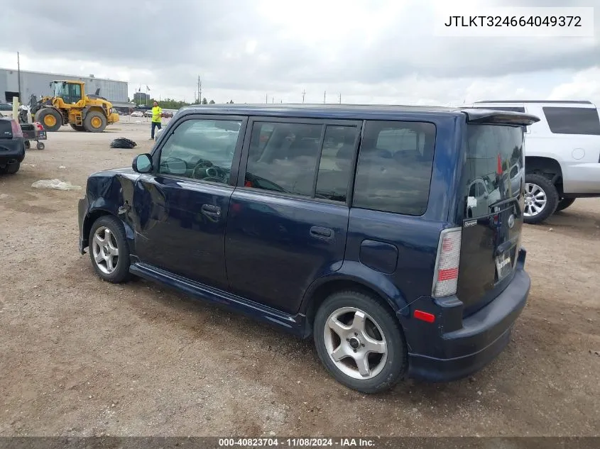 2006 Scion Xb VIN: JTLKT324664049372 Lot: 40823704