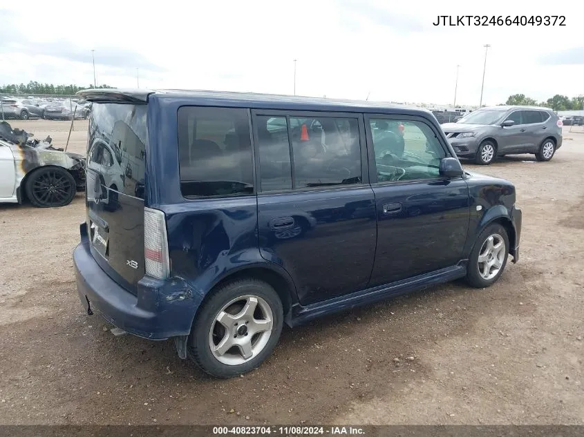 2006 Scion Xb VIN: JTLKT324664049372 Lot: 40823704