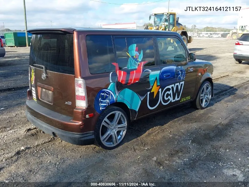 2006 Scion Xb VIN: JTLKT324164121157 Lot: 40830656