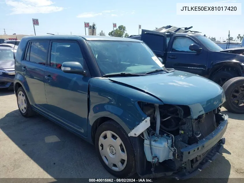 2008 Scion Xb VIN: JTLKE50EX81017420 Lot: 40015862