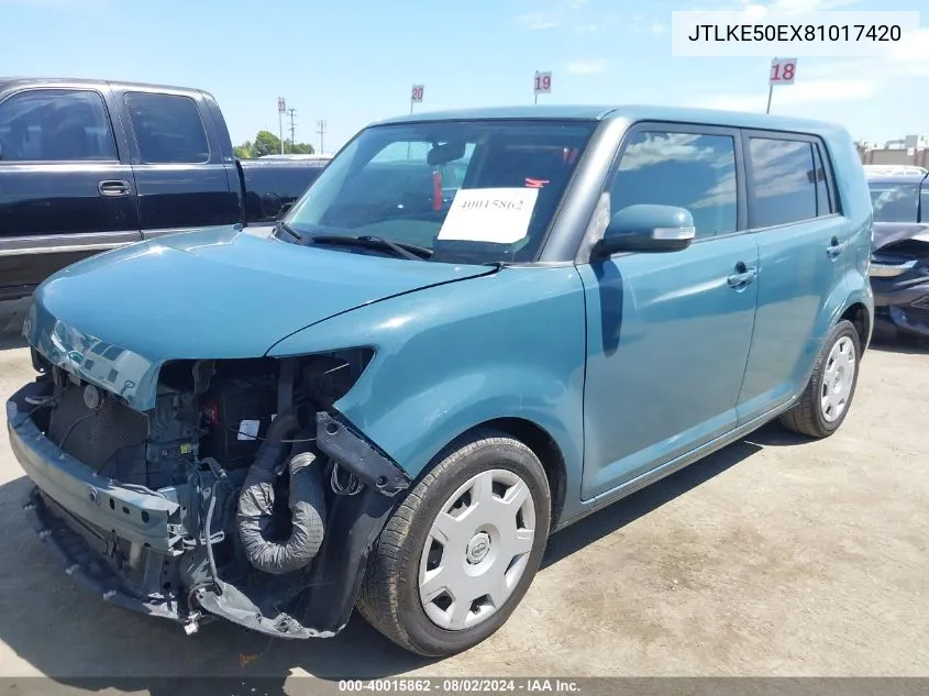 2008 Scion Xb VIN: JTLKE50EX81017420 Lot: 40015862