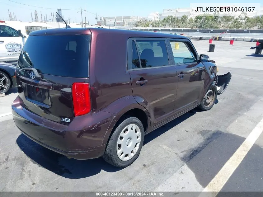 2008 Scion Xb VIN: JTLKE50E181046157 Lot: 40123490