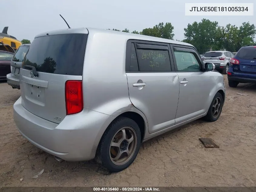 2008 Scion Xb VIN: JTLKE50E181005334 Lot: 40135460