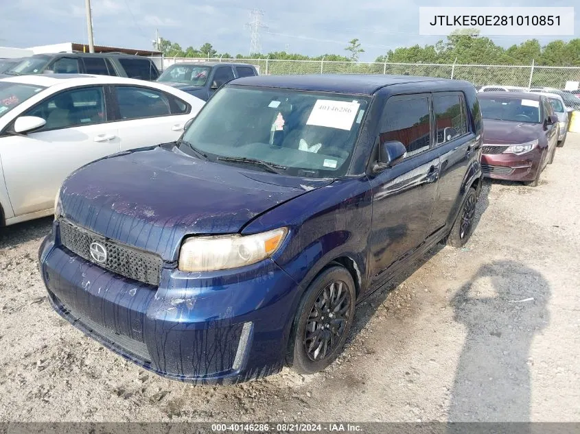 JTLKE50E281010851 2008 Scion Xb