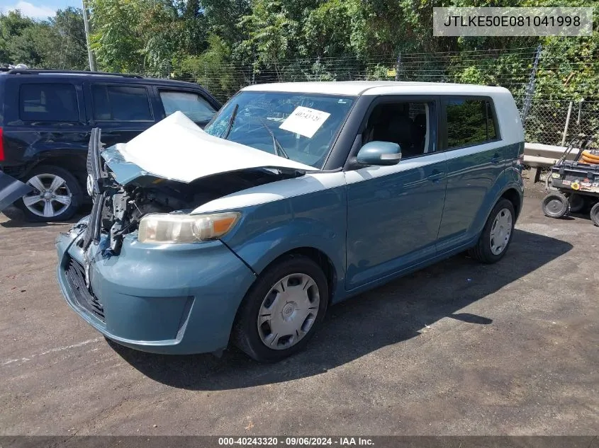 2008 Scion Xb VIN: JTLKE50E081041998 Lot: 40243320