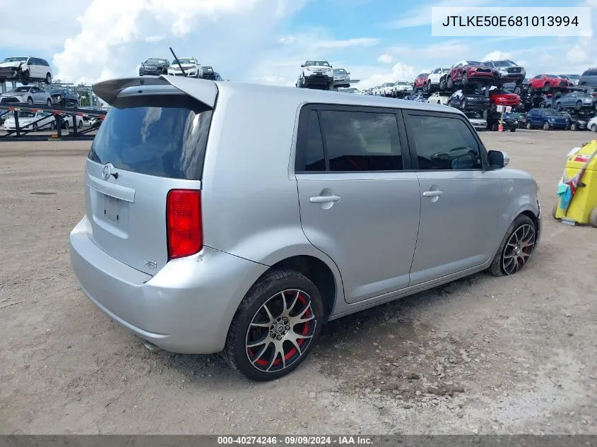 2008 Scion Xb VIN: JTLKE50E681013994 Lot: 40274246