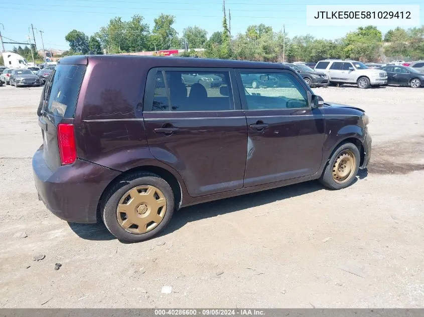 2008 Scion Xb VIN: JTLKE50E581029412 Lot: 40286600