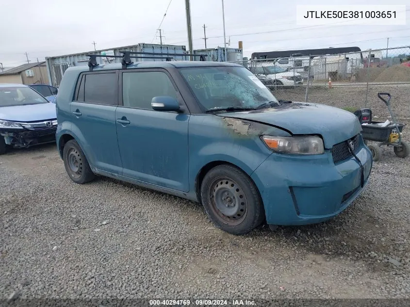 2008 Scion Xb VIN: JTLKE50E381003651 Lot: 40294769