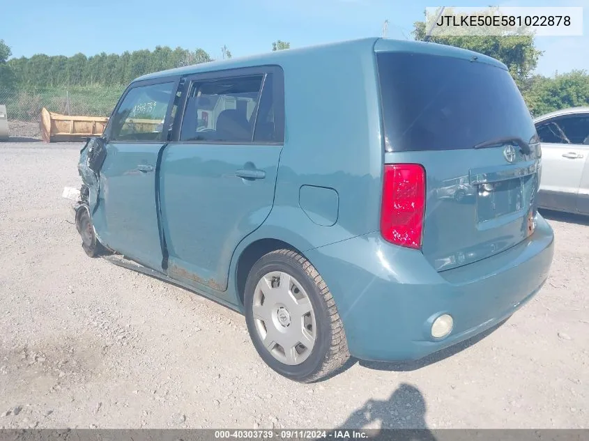 JTLKE50E581022878 2008 Scion Xb