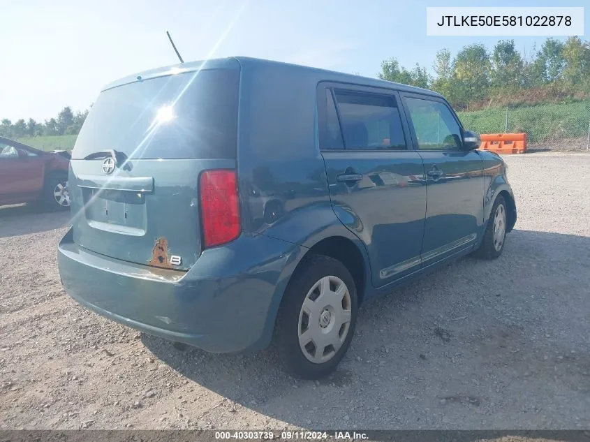 JTLKE50E581022878 2008 Scion Xb