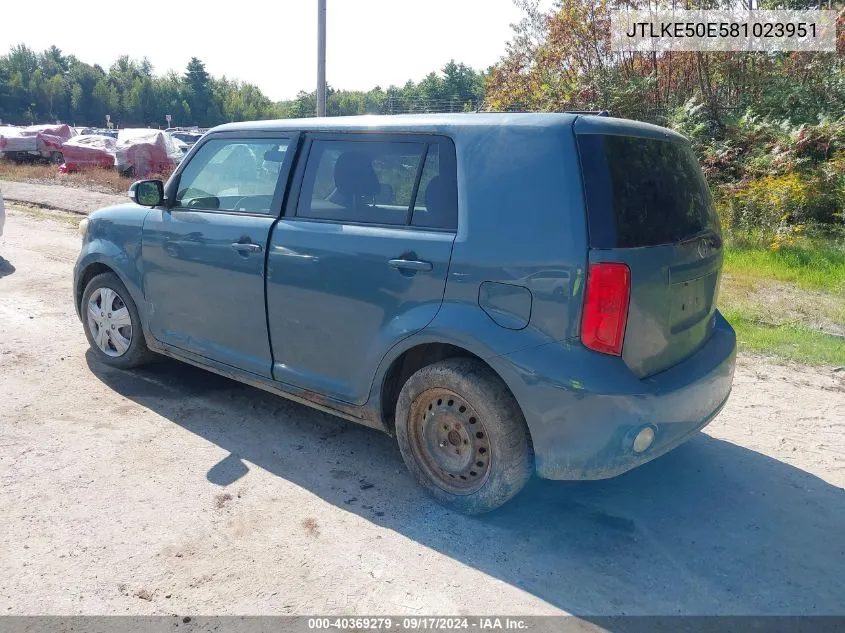 2008 Scion Xb VIN: JTLKE50E581023951 Lot: 40369279