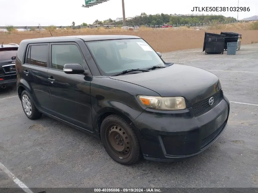 2008 Scion Xb VIN: JTLKE50E381032986 Lot: 40395886