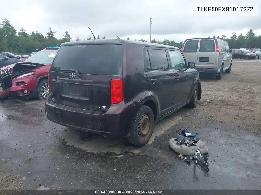 2008 Scion Xb VIN: JTLKE50EX81017272 Lot: 40398008