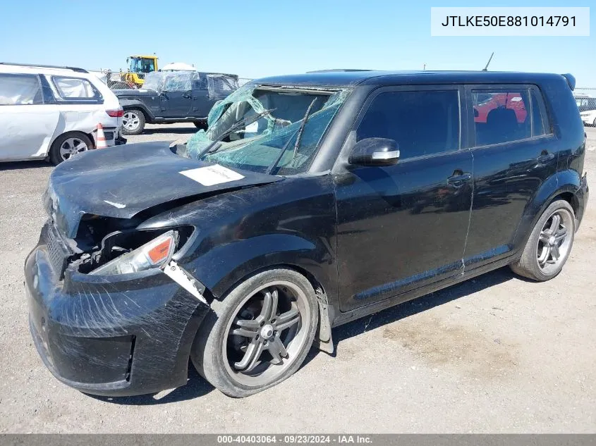 2008 Scion Xb VIN: JTLKE50E881014791 Lot: 40403064