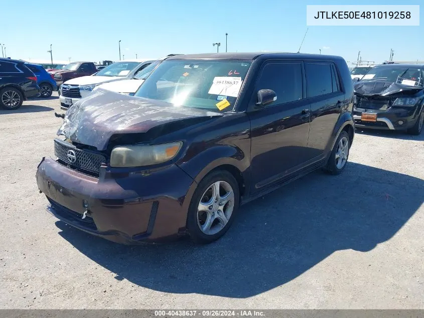 2008 Scion Xb Xb VIN: JTLKE50E481019258 Lot: 40438637