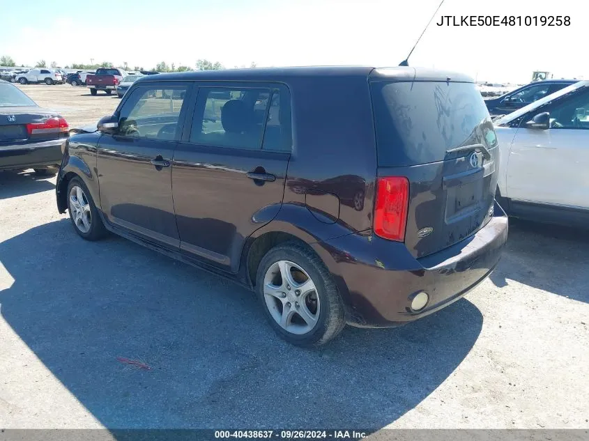 2008 Scion Xb Xb VIN: JTLKE50E481019258 Lot: 40438637