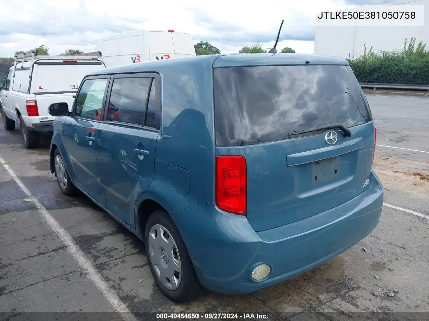 2008 Scion Xb VIN: JTLKE50E381050758 Lot: 40454650