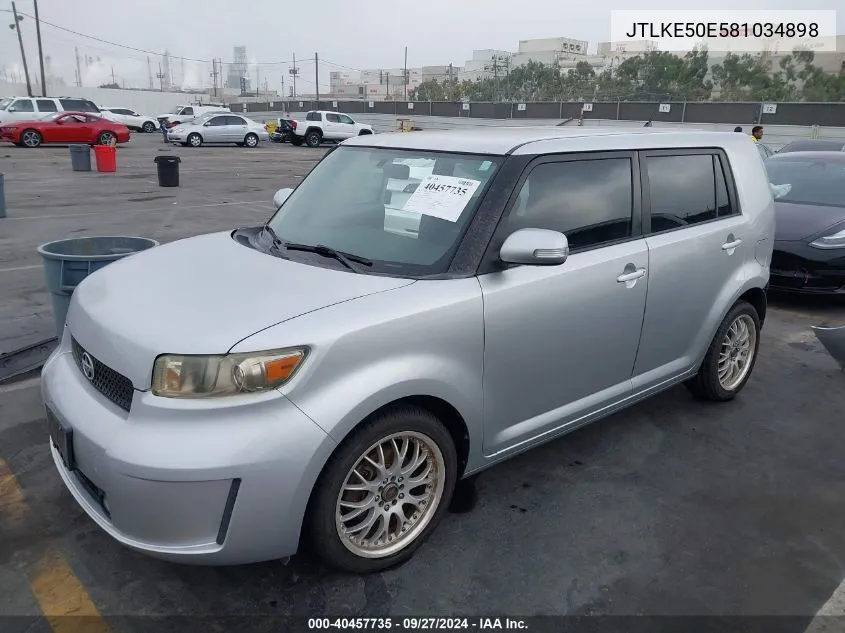 2008 Scion Xb VIN: JTLKE50E581034898 Lot: 40457735