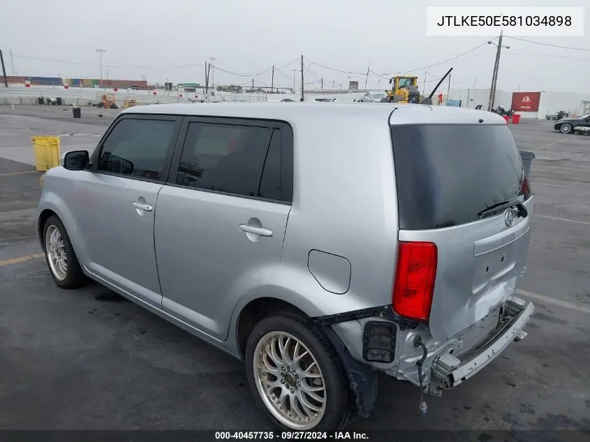 2008 Scion Xb VIN: JTLKE50E581034898 Lot: 40457735