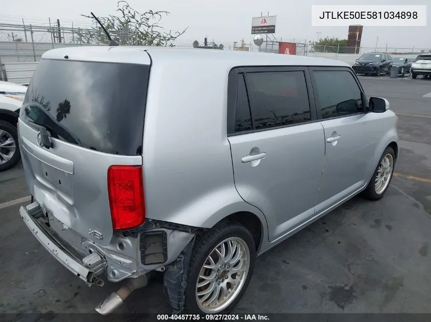 2008 Scion Xb VIN: JTLKE50E581034898 Lot: 40457735