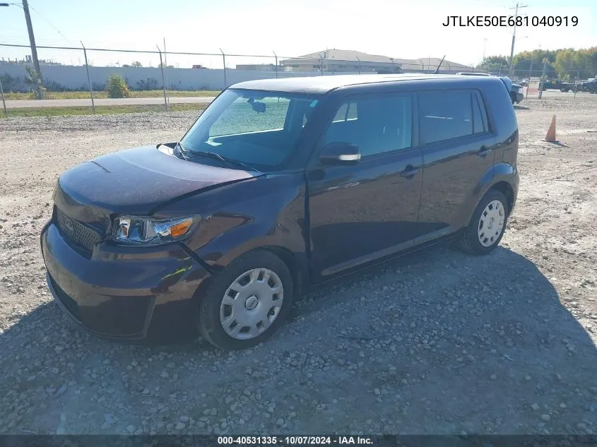 2008 Scion Xb Xb VIN: JTLKE50E681040919 Lot: 40531335