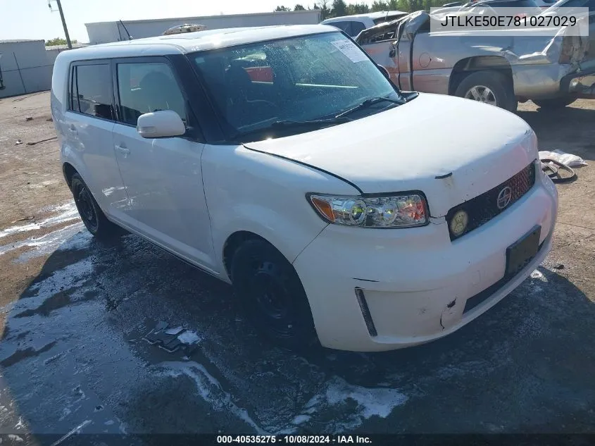 JTLKE50E781027029 2008 Scion Xb