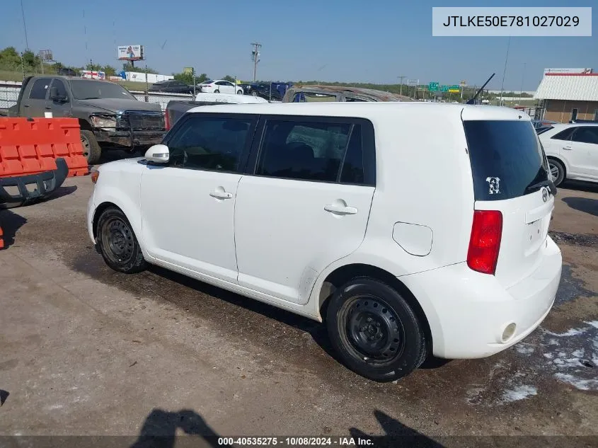 JTLKE50E781027029 2008 Scion Xb