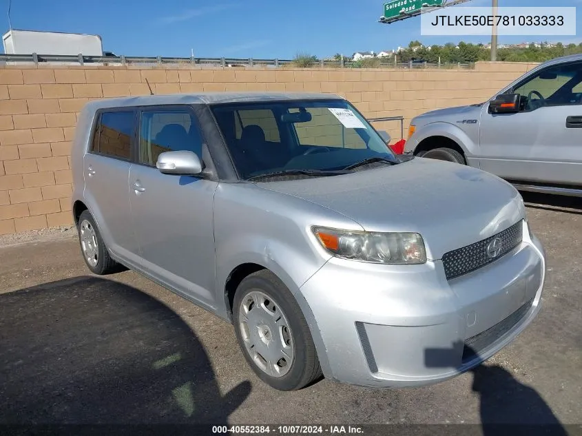 2008 Scion Xb VIN: JTLKE50E781033333 Lot: 40552384