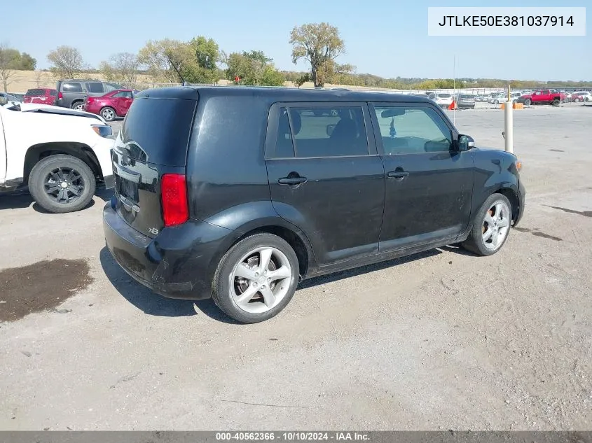 2008 Scion Xb VIN: JTLKE50E381037914 Lot: 40562366